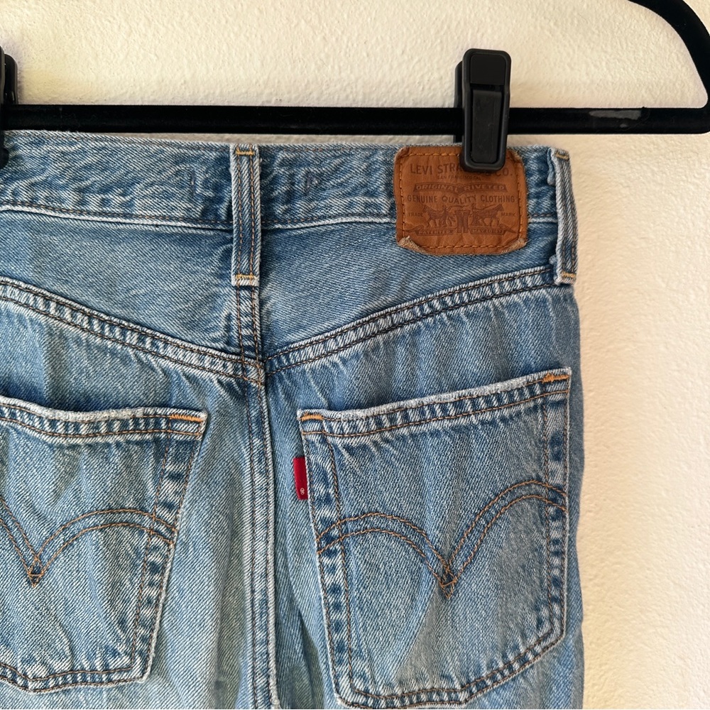 LEVI’S RIBCAGE Super High Rise Straight Jeans Baggy 25 - Picture 10 of 11